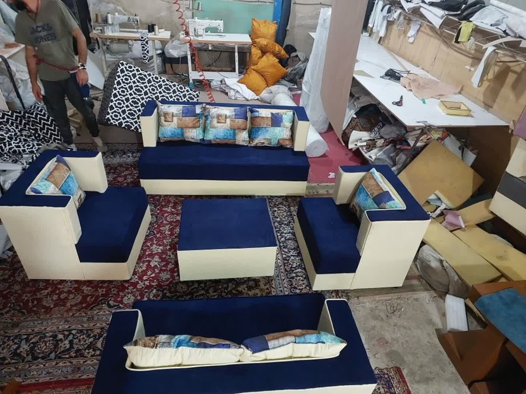 مبل ۷ نفره با جلومبلی