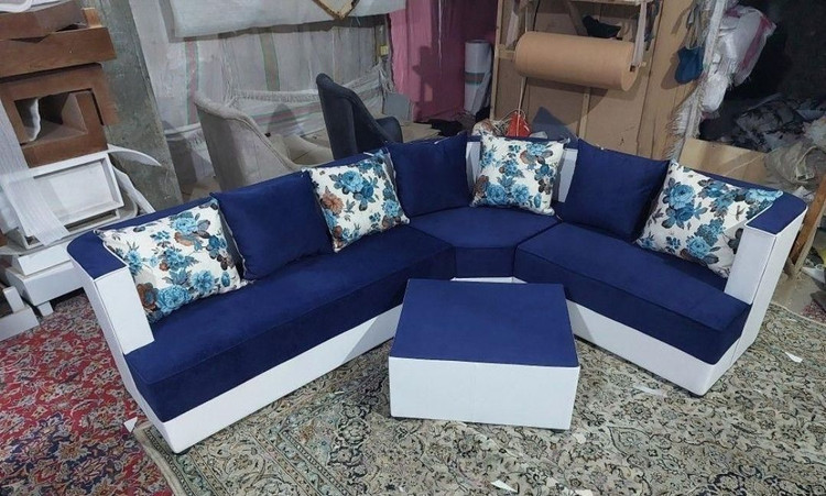مبل ال ۷ نفره دسته کوتاه با جلومبلی