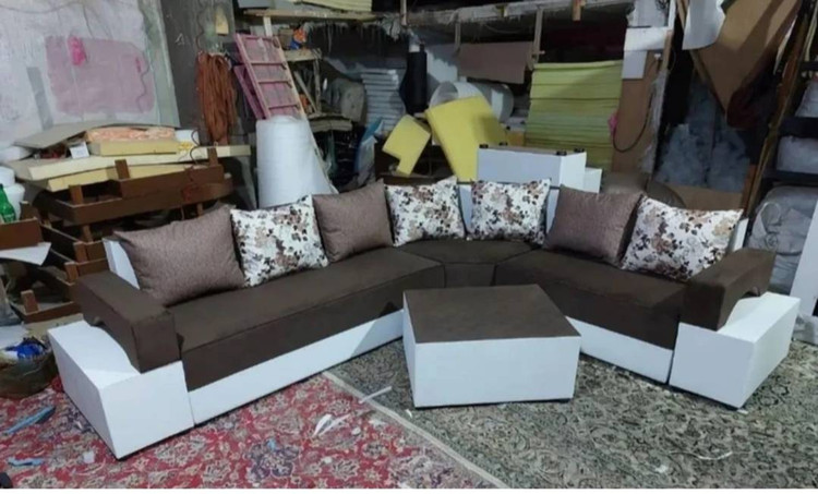 مبل ال هفت نفره بهمراه جلومبلی