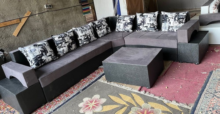 مبل ال با جلومبلی ۷ نفره